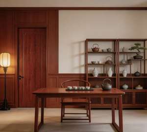 <span class=keywords><strong>Porte</strong></span> intérieure moderne minimaliste silencieuse en bois MDF polymère pour chambre à coucher et projets hôteliers, insonorisée, écologique, sans peinture - Product Image 4