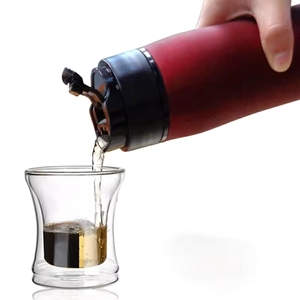 Cafetière à piston portable <span class=keywords><strong>avec</strong></span> logo personnalisé, 350 ml, bouteille d'eau de voyage <span class=keywords><strong>avec</strong></span> <span class=keywords><strong>filtre</strong></span>, <span class=keywords><strong>thermos</strong></span>/bouilloire à double paroi isolée - Product Image 2