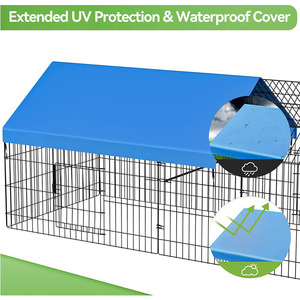 Cages pliables et détachables pour animaux de compagnie et volailles avec tissu imperméable Cage d'<span class=keywords><strong>élevage</strong></span> en plein air pour poulets canards oies dindes - Product Image 6