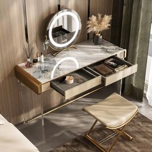 2025 nouvelles arrivées de conception simple chambre atmosphérique en bois blanc maquillage <span class=keywords><strong>coiffeuse</strong></span> - Product Image 3