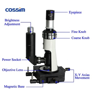 BJ-X 100X ~ <span class=keywords><strong>500X</strong></span> <span class=keywords><strong>Microscope</strong></span> métallurgique à caméra portable avec LED et base magnétique pour l'inspection sur le terrain - Product Image 4