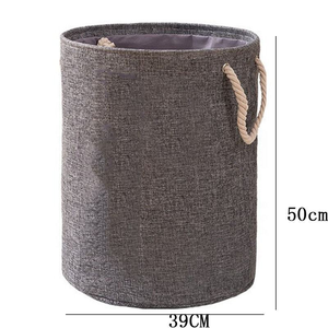 Cesto per Bucato Pieghevole in Poliestere di Grande Capacità con <span class=keywords><strong>Design</strong></span> Portatile con Manico in Corda di Cotone, Utilizzato per Conservare Vestiti Sporchi - Product Image 6