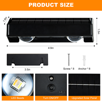 Lampes solaires étanches pour marches, multicolores, pour jardin, patio, allée, aménagement paysager, éclairage extérieur