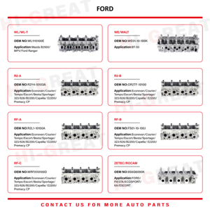 1433148 LR010185 908768 ชุดประกอบหัวสูบกึ่งสำเร็จรูป 2.4L TDCI 16V JXFA PHFA H9FB H9FD สำหรับแพลตฟอร์ม 1433148 ไม่ว่าสินค้าจะเป็นแบบที่ฉันระบุไว้หรือไม่ - Product Image 5