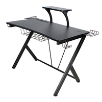 Bureau de jeu d'ordinateur d'éclairage RVB moderne table en métal stable en gros pour bureau à domicile