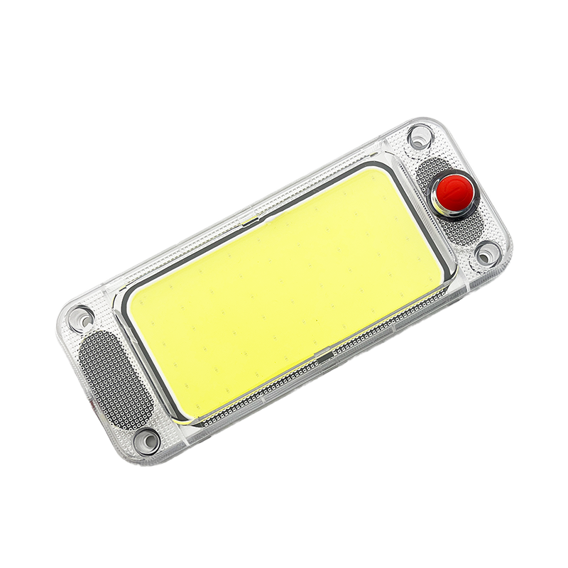 24V COB LED Truck Interior Dome Light, Ultra-thin Mini Ceiling Reading Lamp for Camper Trailer, High Brightness Cabin Light