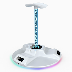 Station de charge RGB pour manettes PS5 <span class=keywords><strong>DualSense</strong></span> et Edge, station de charge rapide avec lumière ambiante et arrêt automatique - Product Image 2