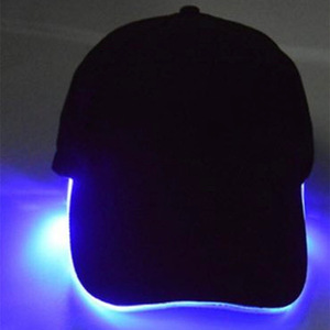 Gorra de Béisbol con Lámpara de Fibra Óptica LED, Luminosa Nocturna, 6 Paneles, Circunferencia de Cabeza Ajustable de 56-58 <span class=keywords><strong>cm</strong></span>, Multicolor - Product Image 4