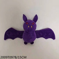 Halloween Tendance Logo Personnalisé Peluche Animal Dessin Animé Chauve-Souris Poupée Jouet Porte-clés à Remplir