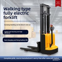 Livraison rapide gerbeur de palettes chariot élévateur électrique élévateur élévateur à palettes 1000kg 1500kg 2000kg gerbeur semi-électrique le moins cher