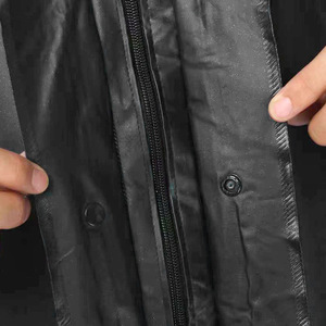 Ensemble imperméable et pantalon de pluie unisexe pour cyclisme, bleu foncé, vert, bandes réfléchissantes, imperméable, pour la conduite en vélo électrique en plein air - Product Image 1