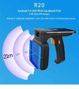 Jepower hiệu quả thông minh thu thập dữ liệu cầm tay PDA Long Range UHF RFID NFC Reader <span class=keywords><strong>Rugged</strong></span> 4GB Wi-Fi Máy quét mã vạch trong kho - Product Image 2