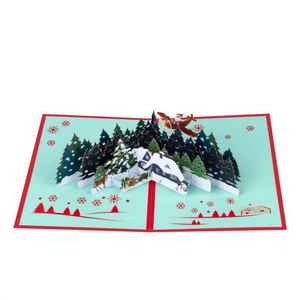 Nouvelle carte de vœux de Noël créative et festive en 3D avec effet pop-up - Product Image 2