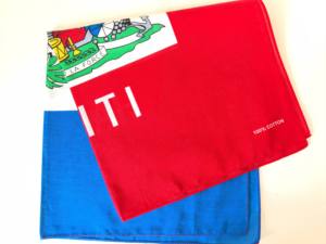 Venta al por mayor de pañuelos caribeños multifunción personalizados, pañuelo cuadrado de algodón con bandera de país de Haití para uso en exteriores, diseño jamaicano de EE. UU. - Product Image 4