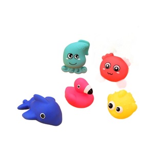 Bán buôn dễ thương phim hoạt hình động vật nhỏ Vinyl nước đồ chơi cho trẻ em bao gồm gấu cua nhím Pinch cuộc gọi âm thanh tính năng làm bằng nhựa - Product Image 5