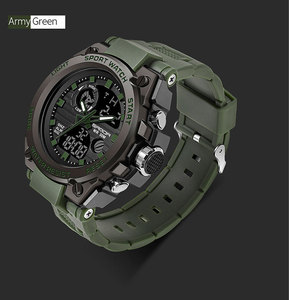 Reloj Deportivo Digital para Hombre Sanda 739, Reloj de Pulsera Electrónico Impermeable con Doble Pantalla, Reloj Deportivo Informal para Exteriores para Hombre - Product Image 3