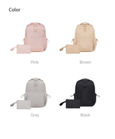 Mochila para Portátil de 14 Pulgadas para Mujer, Mochila de Viaje Ligera con Correa para Equipaje, Mochila Casual para el Día a Día, Regalo Corporativo al por Mayor