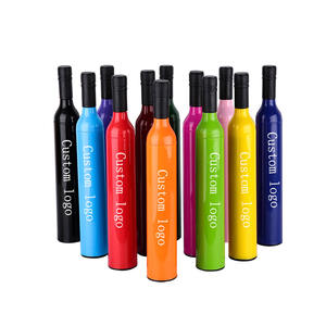 Paraguas con forma de botella de vino, diseño personalizado, nuevo, promocional, barato, para regalo - Product Image 1