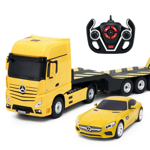 <span class=keywords><strong>RASTAR</strong></span> - Camión RC Eléctrico Mercedes-Benz con Licencia Oficial, Escala 1:26, 2.4G, con Coche a Escala 1/24 y Luces, Juguete para Niños, Regalo - Product Image 1