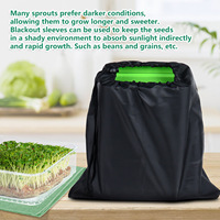 Kit de germination de graines à 4 niveaux DD3171 avec trous de drainage et plateau empilable, micro-pousses fraîches, germination biologique de graines de haricots, plateau de germination