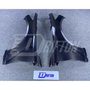 Pour garde-boue avant en fibre de carbone de style ventilé INFINITI Q50 2013-2024 - Product Image 2