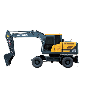 Excavatrice sur pneus HW155 de 15 tonnes avec moteur d'origine et composants ZF pour les projets de construction municipale et routière - Product Image 1