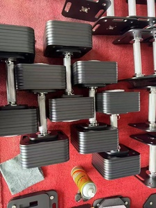 Haltères réglables 36 kg (80 lb) avec plaques en acier massif, augmentation de 2 kg, système de verrouillage par vis, ensemble d'haltères extensibles pour la musculation à domicile - Product Image 6