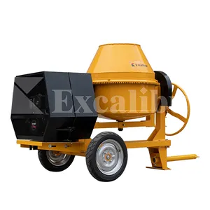 Excalibur high performance diesel 2 wheels type cement mixer with CE certificate