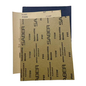 Papier abrasif pour bords de cuir, grain 400, 230x280mm, pour lisser et chanfreiner les bords coupés de cuir dans les projets <span class=keywords><strong>d</strong></span>'artisanat - Product Image 1
