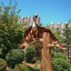 Estatua de Dinosaurio Animatrónico de Silicona Suave, Dinosaurios Animatrónicos con Certificación CE y RoHS para Parques Infantiles Interiores/Exteriores - Product Image 2