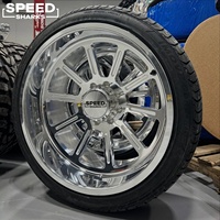 22x14 24x12 28x14 6x5.5 6x139.7 Velg 28 Inci 6 Lubang Model Deep Dish untuk Chevy Silverado 1500 Velg Kustom Off Road 4x4 Monoblock