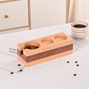 พร้อมจัดส่ง ที่จัดระเบียบอุปกรณ์<span class=keywords><strong>กาแฟ</strong></span>ไม้วอลนัทและไม้บีช แท่นวางอุปกรณ์<span class=keywords><strong>กาแฟ</strong></span>ไม้ สำหรับเครื่องชงกาแฟเอสเพรสโซ - Product Image 1