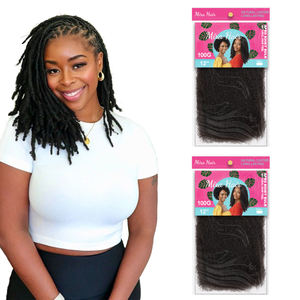 Super economico Pre-stirato 12 pollici 100g <span class=keywords><strong>Afro</strong></span> crespo capelli <span class=keywords><strong>ricci</strong></span> alla rinfusa Dreadlocks riparazione torce estensione uncinetto in magazzino - Product Image 1