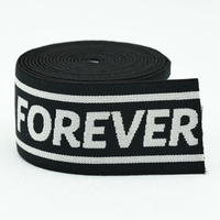 Bande élastique en polyester jacquard de 38 mm, haute élasticité, sangle tissée douce pour le yoga, les vêtements de sport, les sous-vêtements, les vêtements, les ceintures