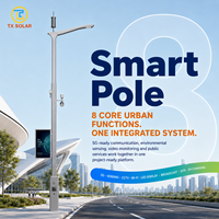 Poteau intelligent IoT en promotion avec télécommande, CCTV, WiFi et affichage numérique pour aéroports