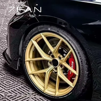عجلات سبائك فاخرة مخصصة من ZFAN OEM مقاس 5x114.3/127/130 بطول 16-24 بوصة فضية بخمسة أذرع طراز ZF-355 لسيارات M1/M2/M3/M4/M5