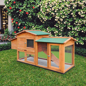 Fournitures écologiques pour animaux de compagnie équipement de ferme en bois pour volaille poulailler <span class=keywords><strong>cage</strong></span> à lapin clapier <span class=keywords><strong>cage</strong></span> à vendre - Product Image 2