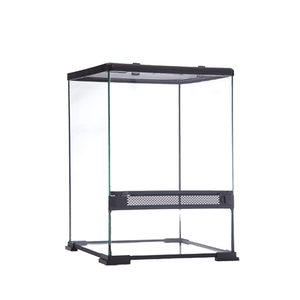 NOMOY PET Classic Doppeltür Glas <span class=keywords><strong>Terrarium</strong></span> Display Box Neue Tier käfig Knopf verschluss Kunststoff Reptilien <span class=keywords><strong>Tank</strong></span> Mesh Simple Solid - Product Image 2