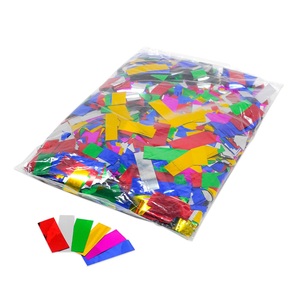 <span class=keywords><strong>Confettis</strong></span> métalliques arc-en-ciel 50x20mm 1kg - Product Image 2
