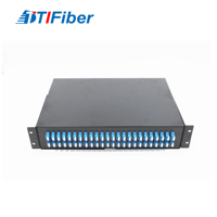 Tipo deslizante Precio más bajo 1U 2U 24 48 Puerto SC LC FC SM MM Empalme negro Color blanco Metal ODF Panel de conexión de fibra