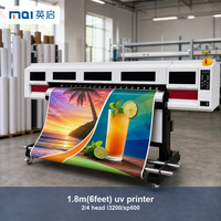 Imprimante UV Roll-to-Roll 1,8 m pour l'impression de bannières, affiches, vinyles, papiers peints et autocollants de voiture, jet d'encre UV grand format pour ateliers de signalétique