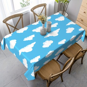Manteles de Fiesta con Diseño de Cielo Azul y Nubes Blancas para Fiestas de Cumpleaños, Decoraciones para Baby Showers y Cumpleaños - Product Image 3