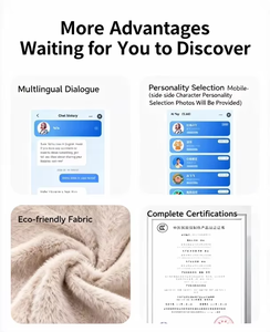 OEM 设计师定制毛绒玩具 AI 乙烯基脸部模型毛绒钥匙扣系列 毛绒钥匙扣 毛绒玩具定制 - Product Image 5