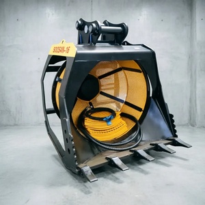 Bécher rotatif de 2,4 m³ pour excavatrice Soosan 29-40 tonnes, pour la séparation du sable et du gravier lors des travaux de construction - Product Image 1