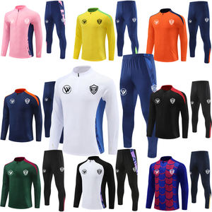 100% ポリエステルカスタムサッカートレーニングジャケットチームと大人のサッカートラックスーツカスタマイズ可能な空白のデザイン - Product Image 4