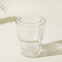 Vente en gros de gobelets en verre de bambou de haute qualité de 7oz pour la fête en buvant du thé ou du café