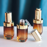 Conception de luxe 35ml 50ml 20/410 presse compte-gouttes en aluminium huile essentielle compte-gouttes sérum Pipette pour bouteille de produit de soin de la peau