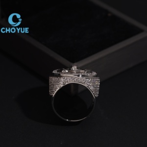 Hot Sale 925 Sterling SilverAG Masonic Moissanite Rings Mens Iced Out Moissanite HipHop Pass Diamond Test in Stock GRA - Product Image 6