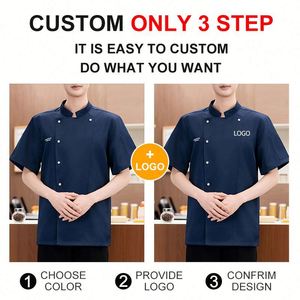Fashion Style Professional <b>Jacket</b> Custom Logo Food Service Worker Cooking Hotel Chef Uniform - Product Image 3