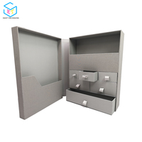 Boîte à mémoire de luxe pour bébés, 20 pièces, boîte en tissu d'emballage avec tiroirs
